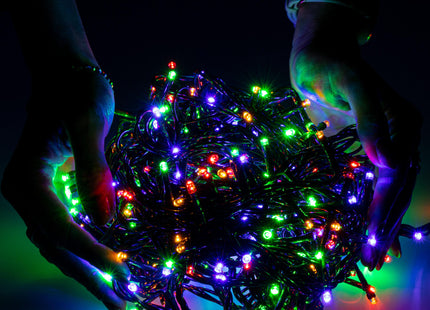Kerstverlichting | 41,5 m | 500 LED | Multicolor + Koel Wit Flits