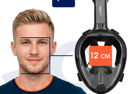 Snorkelmasker - Duikmasker - Duikbril - Snorkel - Face Masker -  L/XL