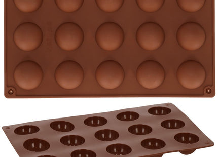 Siliconen Bakvormen | Bakvorm | Koekjes vormen | 15 Holtes | Bruin