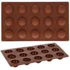 Siliconen Bakvormen | Bakvorm | Koekjes vormen | 15 Holtes | Bruin