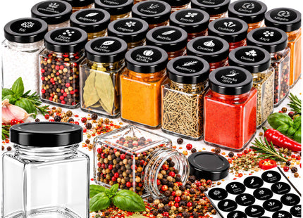Kruidenpotjes - Specerijenpotjes - Kruidencontainers - 100 Ml - 24 Stuks