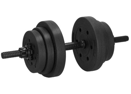 Dumbellset - 30 KG - Halter Verlengstuk - Verstelbaar - Complete Set - Thuis Sporten - Zwart