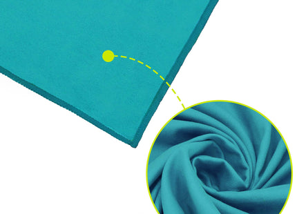 Strandlaken | Badlaken | Strandhanddoek | Microvezel | 180 x 100 cm | Turquoise