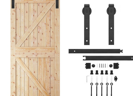 Schuifdeursysteem | Schuifdeuren & Toebehoren | Bladdikte 35-45 mm | 200 cm | Tot 100 kg | Zwart