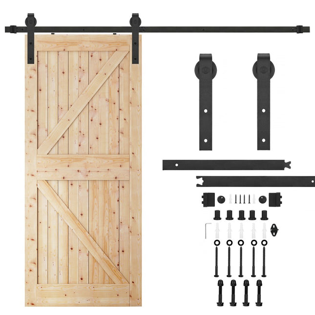 Schuifdeursysteem | Schuifdeuren & Toebehoren | Bladdikte 35-45 mm | 200 cm | Tot 100 kg | Zwart