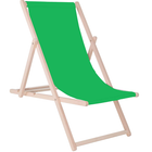 Ligbed | Strandstoel | Ligstoel | Verstelbaar | Beukenhout | Handgemaakt | Groen