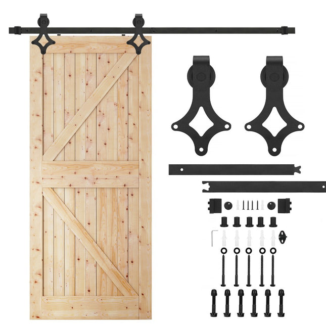 Schuifdeursysteem | Schuifdeuren & Toebehoren | Bladdikte 35-45 mm | 183 cm | Tot 100 kg | Zwart