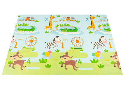 Speelmat | Speelkleed Foam | Opvouwbaar | Dieren | Straten | 150 x 200 cm