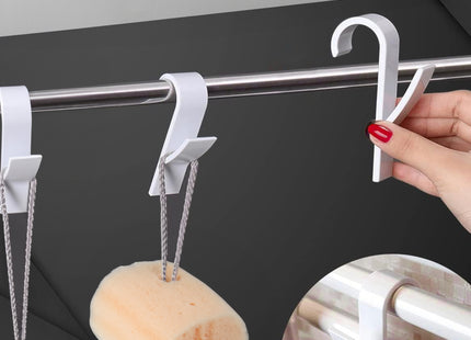 Radiator Haak - Handdoek Haak - Kleding Haak - Ophanghaak - Wit - 2 Stuks