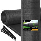 Zichtbreeknet | Zichtdoek | Privacynet | Schaduwdoek | Rol 1,2 x 25 m | 90 % Schaduw | 140g/m² | Antraciet