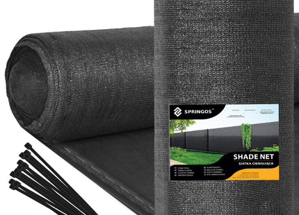Zichtbreeknet | Zichtdoek | Privacynet | Schaduwdoek | Rol 1, x 25 m | 63 % Schaduw | 65g/m² | Antraciet