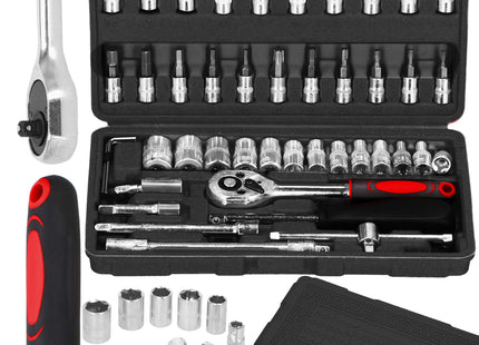 Dopsleutelsets - Gehard - Gereedschap Set - Koffer - 46 Stuks