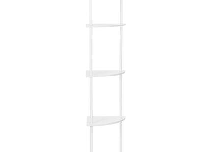 Wandrek - Hoekplank - Boekenplank -  Wit - 5 Etages - 147 Cm - Metaal