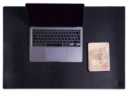 Baltan Leren Bureaumat - Muismat - Bureau Onderlegger - Zwart - 60 X 35 CM