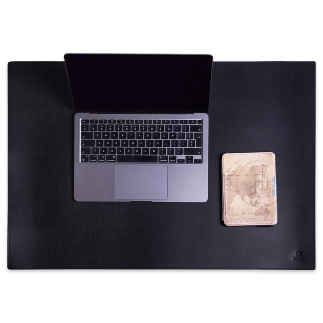Baltan Leren Bureaumat - Muismat - Bureau Onderlegger - Zwart - 70 X 50 CM
