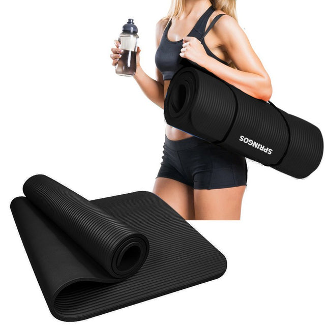 Yoga Mat | 60 x 180 x1 cm | Zwart