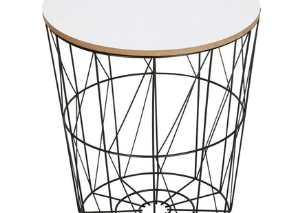 Salontafel | Salontafel Set | Rond | 3-Delig | Zwart/Wit