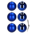 Kerstballen | 6 Stuks | 10 cm | Marineblauw