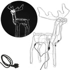 Rendier | Beweegbaar Hoofd | 288 LED Lampjes | Koel Wit