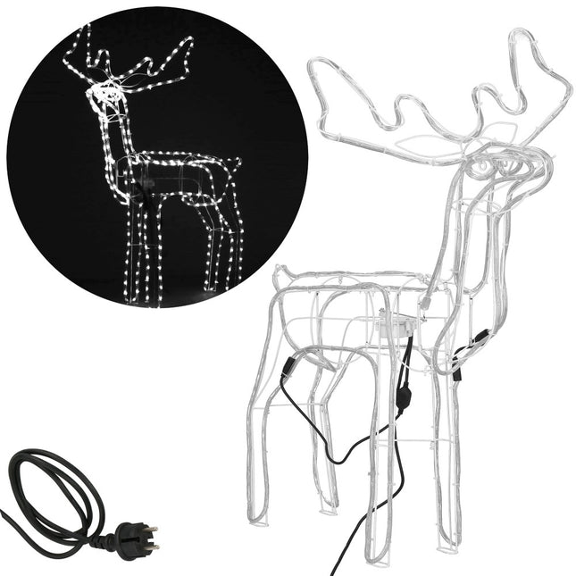 Rendier | Beweegbaar Hoofd | 288 LED Lampjes | Koel Wit