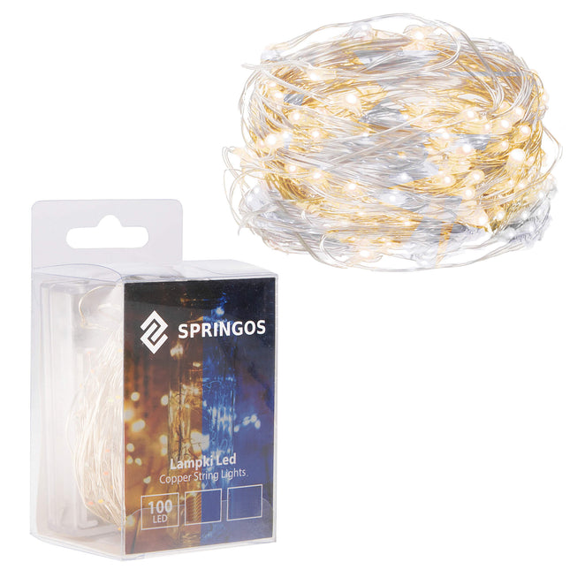 Kerstboomverlichting - 100 LED - Microdraden - 9.9 M - Koel Wit/ Warm Wit
