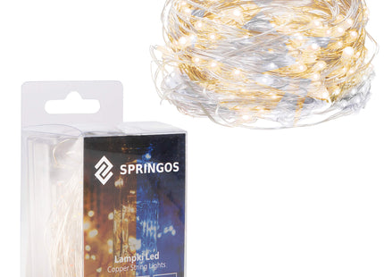 Kerstboomverlichting - 100 LED - Microdraden - 9.9 M - Koel Wit/ Warm Wit