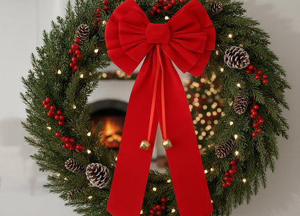 Kerststrik | Kerstversiering | Kerstdecoratie Voor Binnen en Buiten | Rood | 52 cm | 1 Stuk