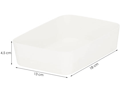 Opbergbak - Opberg Bakje - Lade Organizer Bak - Lade bak - Lade Indeling - Crème