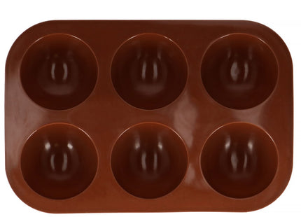 Siliconen Bakvormen | Bakvorm | Koekjes vormen | 6 Holtes | Bruin