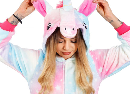 Onesie Volwassenen | Eenhoorn | Maat L | Multicolor