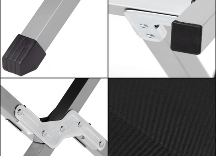 Kampeerbed | Stretcher | Zwart | Tot 150 KG | 190,5 CM