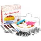 Taart Decoratie Set | Draaiend Taartplateau | 124-Delig