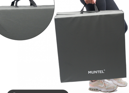 Fitnessmat - Sportmat - Premium Kwaliteit - Opvouwbaar - 3 Delig - 180 X 60 X 5.5 cm - Grijs