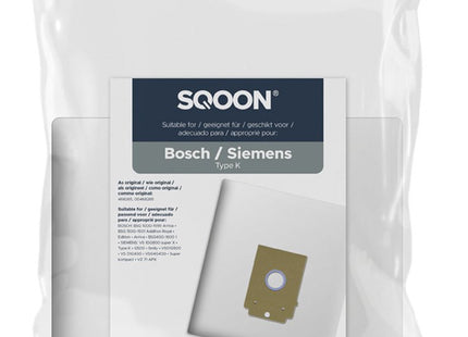 SQOON® Stofzuigerzakken  Geschikt voor Bosch / Siemens Type K - 10 Stuks