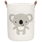 Opbergmand - Speelgoedmand - Kledingmand - Organizer - Handvatten -Panda - Crème