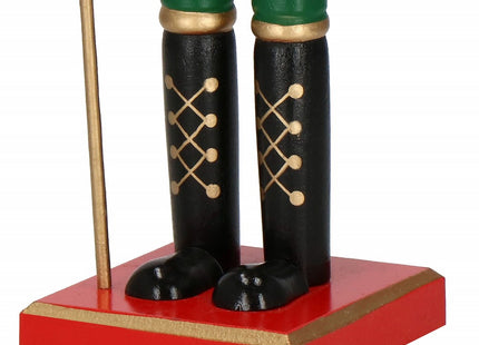 Notenkraker Kerst | 38 cm | Groen/Rood/Goud/Zwart