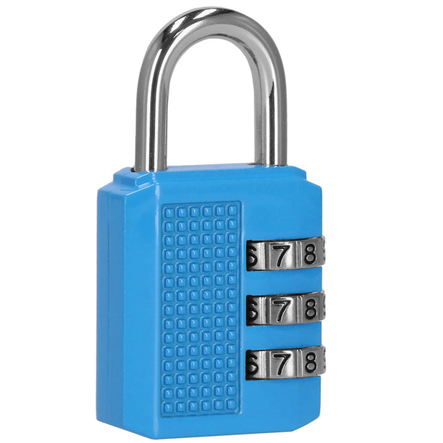 Hangslot - Slot - 3 Cijferig - Bagage - Donker Blauw