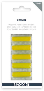 SQOON® (SQ26) Geurstaafjes Lemon voor stofzuiger - Verfrist de uitblaaslucht - Origineelnummer SQ26 - Geschikt voor universeel gebruik - Citroengeur voor een frisse schoonmaakervaring