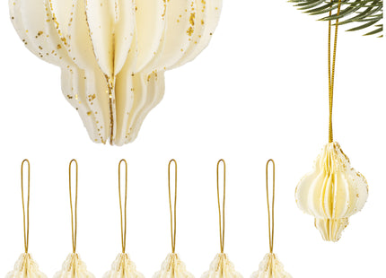 Kersthanger | Opvouwbaar | Wit | 4 cm | 6 Stuk