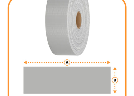 Vlechtband | Privacyfolie | Vlechtband Voor Tuinafsluiting | PVC | 50 m | 450 g/m² | 4,75 Cm | Grijs