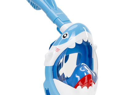 Snorkelmasker - Duikmasker - Duikbril - Snorkel - Face Masker - DRY Top - Verstelbaar - Haai - Kinderen