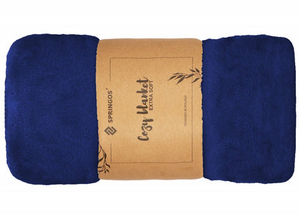 Fleece Deken | 70 x 160 cm | Marineblauw