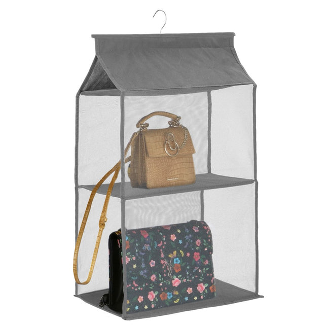 Kast Organizer | 2 Planken | Inclusief Haak | Grijs