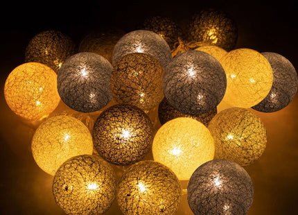 Fairy Lights | 2 m | 10 LED | Grijs/Wit/Zwart