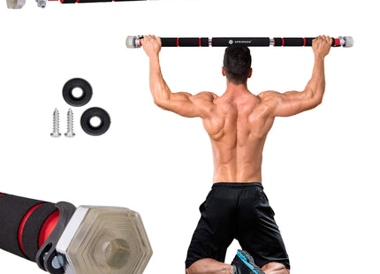 Pull Up Bar - Optrekstang - Staal - Zilver - 60-100 CM - 300KG