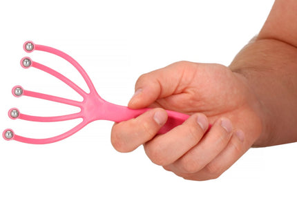 Hoofdmassage Spin | Scalp Massager | Roze