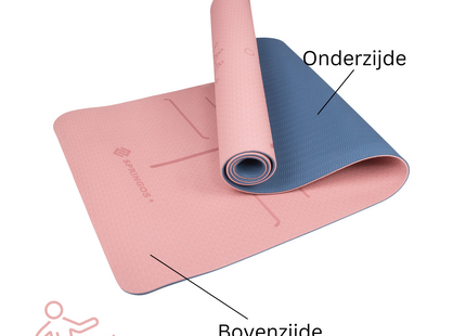 Yoga Mat | Extra Dik (6 mm) | Roze