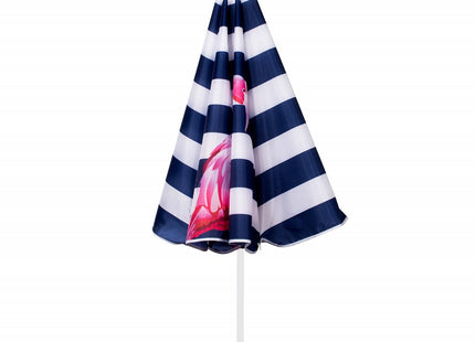 Parasol | Strand Parasol | Parasols | Opvouwbaar | Kantelbaar | 180 cm | Wit/Blauw/Roze