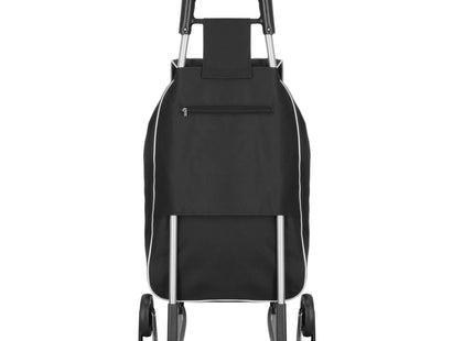 Boodschappentrolley - Met Zes Wielen - Grijs - Zwart - 30 L - 18 KG - 95 x 54 CM