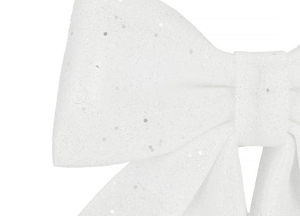 Kersthanger | Kerstversiering | Kerstdecoratie Voor Binnen | Kerststrik | Wit | 30 cm | 1 Stuk